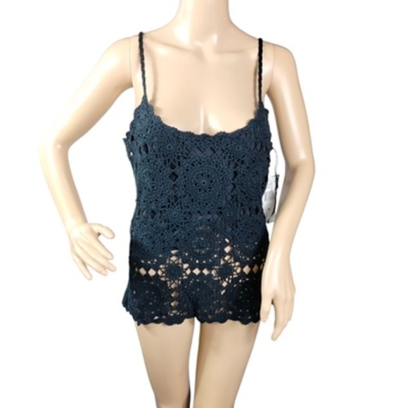 Lauren Ralph Lauren Sweaters - Lauren Ralph‎ Lauren Sweater Womens Medium Crochet Silk Blend Hand Knit Pullover